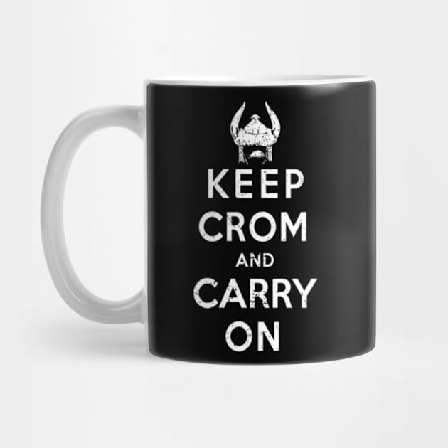 Keep Crom (White) by Miskatonic Designs